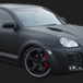 Porsche Cayenne matt schwarz foliert
